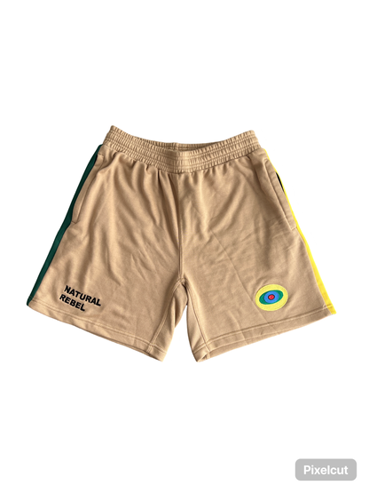 Natural Rebel connection cotton shorts